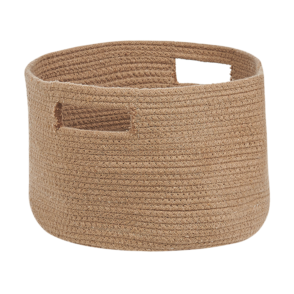 Set di 2 cesti in iuta beige stile boho interno esterno