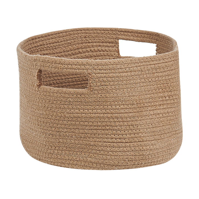 Set di 2 cesti in iuta beige stile boho interno esterno