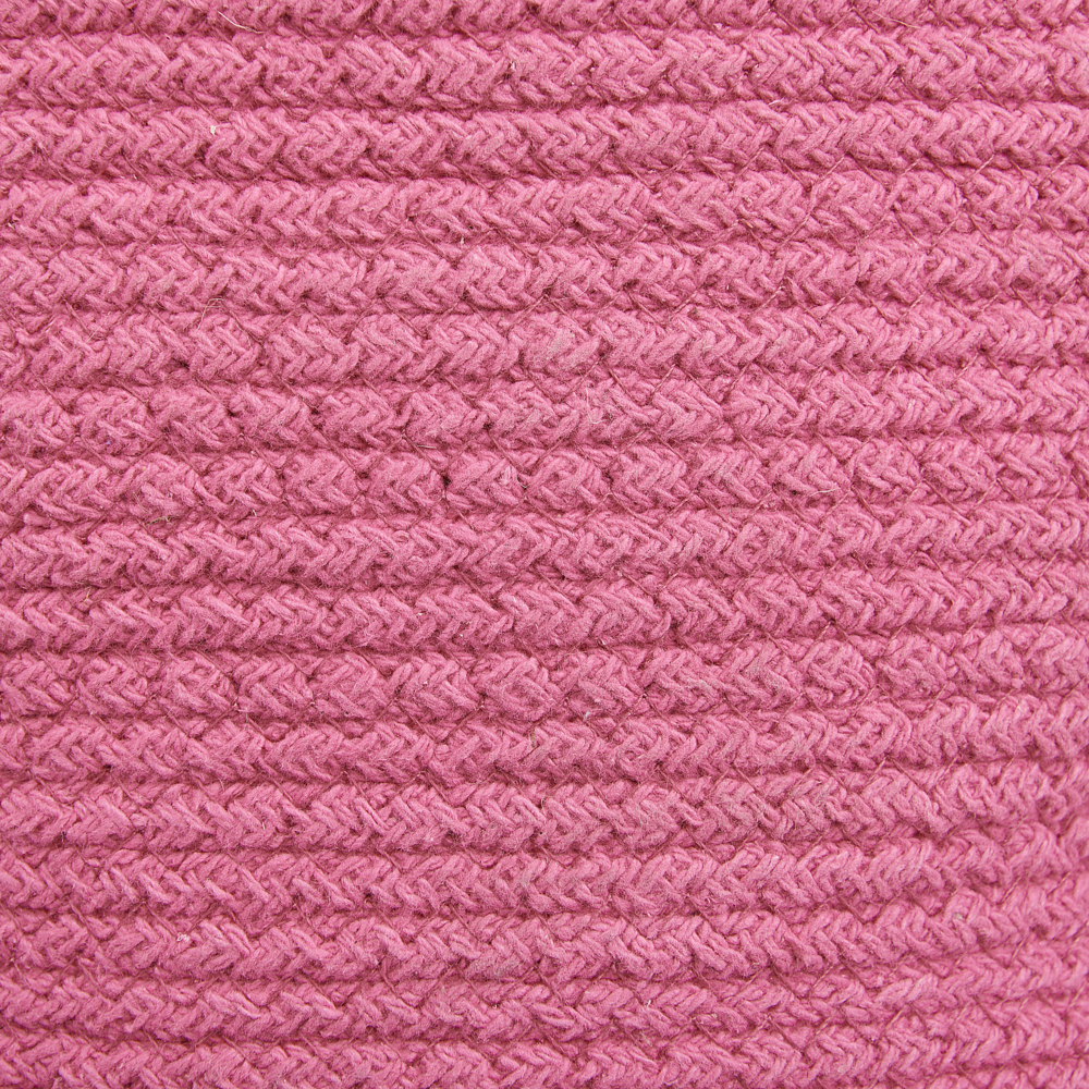 Set di 2 cesti in cotone intrecciato rosa boho interno esterno