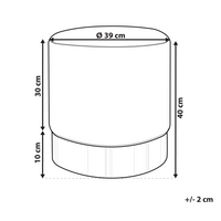 Poggiapiedi rotondo velluto verde scuro e oro toletta sgabello glam sgabello