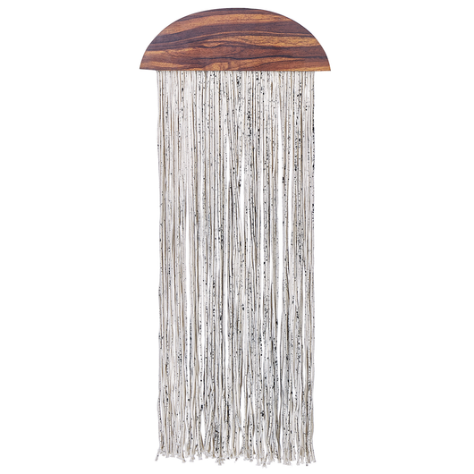 Decorazione murale legno scuro pioppo bianco cotone 37 x 4 x 92 cm Decorazione industriale da appendere per soggiorno