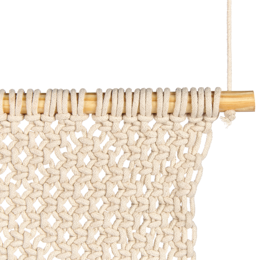 Decorazione da parete macramè beige cotone fatta a mano boho arte da parete per soggiorno camera da letto camera dei bambini