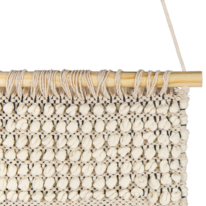 Decorazione murale in cotone beige fatto a mano con nappe arte da parete boho per soggiorno camera da letto camera dei bambini