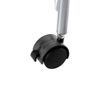 Carrello Portaoggetti per Bagno 3 Cestelli in Metallo Argento con Ruote