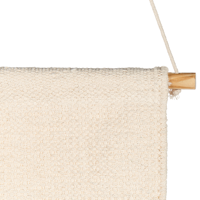 Decorazione murale in cotone beige fatto a mano con nappe arte da parete boho per soggiorno camera da letto camera dei bambini