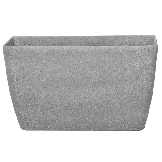 Set di 2 vasi per piante polvere di pietra grigio chiaro 74 x 32 cm accessori per interni e interni moderni e minimalisti