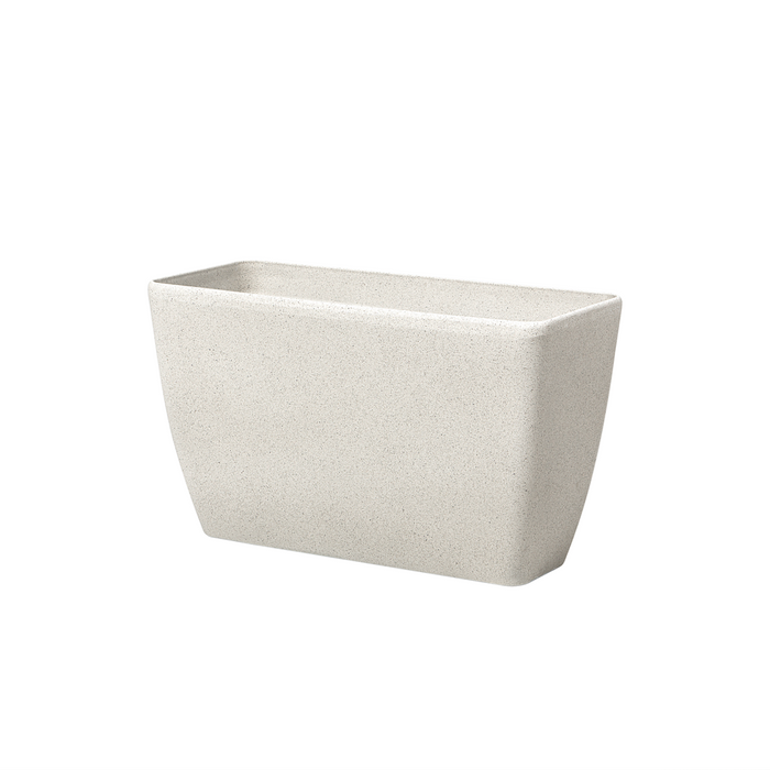 Set di 2 vasi per piante polvere di pietra beige chiaro 74 x 32 cm accessori per interni e interni moderni e minimalisti