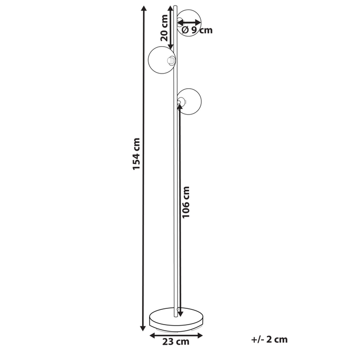 Lampada da terra in metallo con 3 luci metallo oro chiaro soggiorno camera da letto moderno contemporaneo