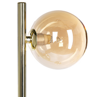 Lampada da terra in metallo con 3 luci metallo oro chiaro soggiorno camera da letto moderno contemporaneo