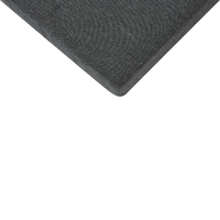 Set di 4 sedie da giardino in metallo nero grigio chiaro con schienale in legno set di 4 sedie da pranzo moderne