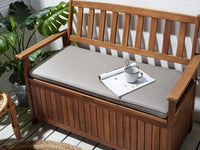 Cuscino per panchina da giardino grigio chiaro 108 x 45 cm resistenti ai raggi UV giardino balcone terrazza esterno