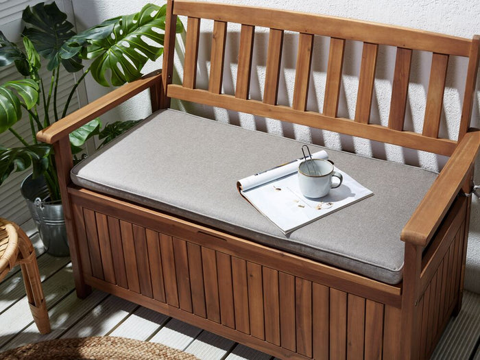 Cuscino per panchina da giardino grigio chiaro 108 x 45 cm resistenti ai raggi UV giardino balcone terrazza esterno