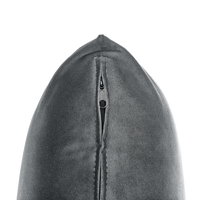 Chaise longue Velluto grigio Rivestimento Braccioli Cuscino Schienale Design Moderno Simmetrico