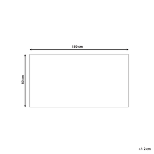 Tappeto in cotone bianco e marrone motivo a geometrico 80 x 150 cm camera da letto soggiorno ingresso