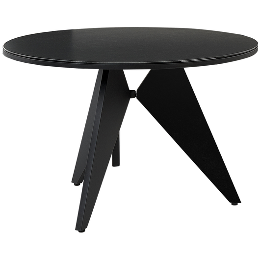 Tavolo da giardino metallo nero 110 cm tavolo da pranzo moderno per esterni