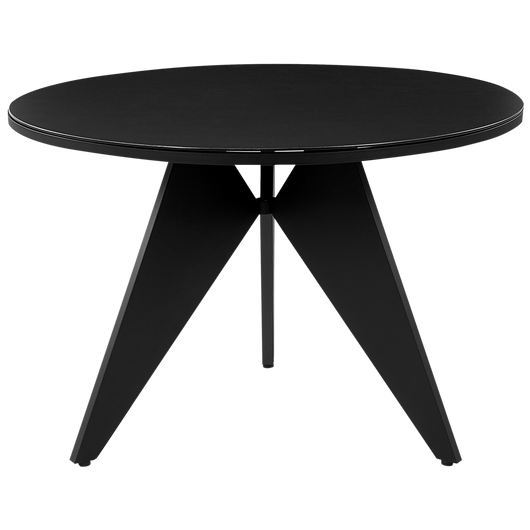 Tavolo da giardino metallo nero 110 cm tavolo da pranzo moderno per esterni