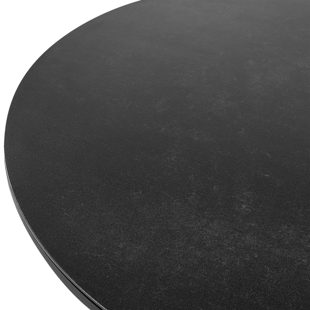 Tavolo da giardino metallo nero 110 cm tavolo da pranzo moderno per esterni