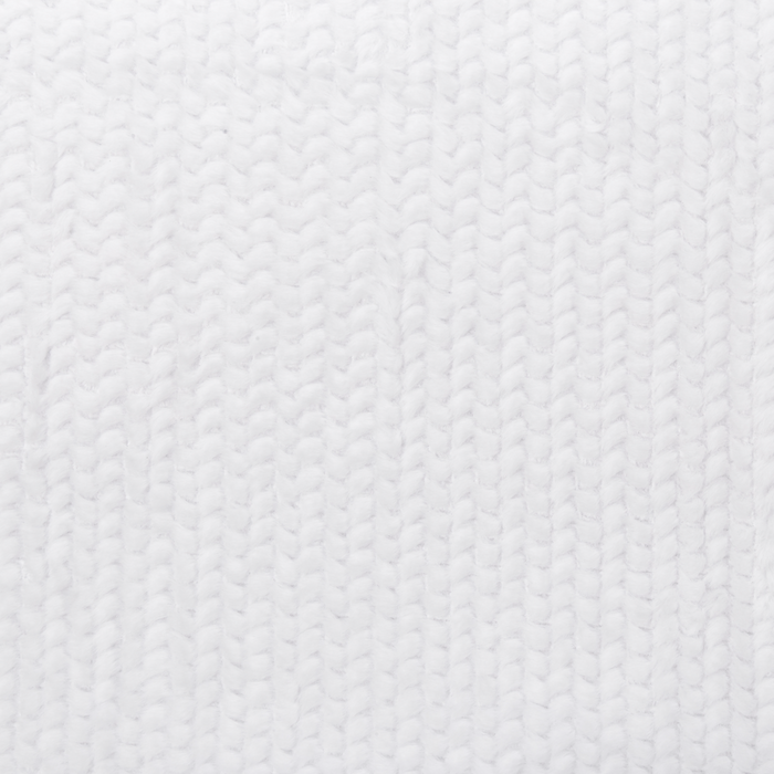 Coperta bianca in poliestere 200 x 220 cm copriletto decorativo in morbida pelliccia plaid