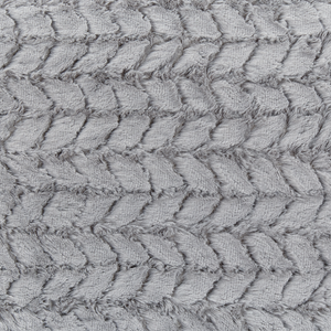 Coperta in poliestere grigio chiaro 200 x 220 cm copriletto decorativo in morbida pelliccia plaid