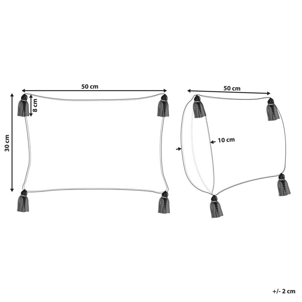 Cuscino in cotone bianco rosso bordeaux 30 x 50 cm imbottitura orientale motivo geometrico fatto a mano