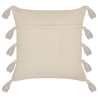 Cuscino in cotone grigio nero bianco arancione 45 x 45 cm motivo chevron nappe boho