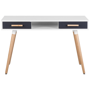 Set di mobili per ufficio libreria da scrivania in MDF bianco grigio home office minimalista