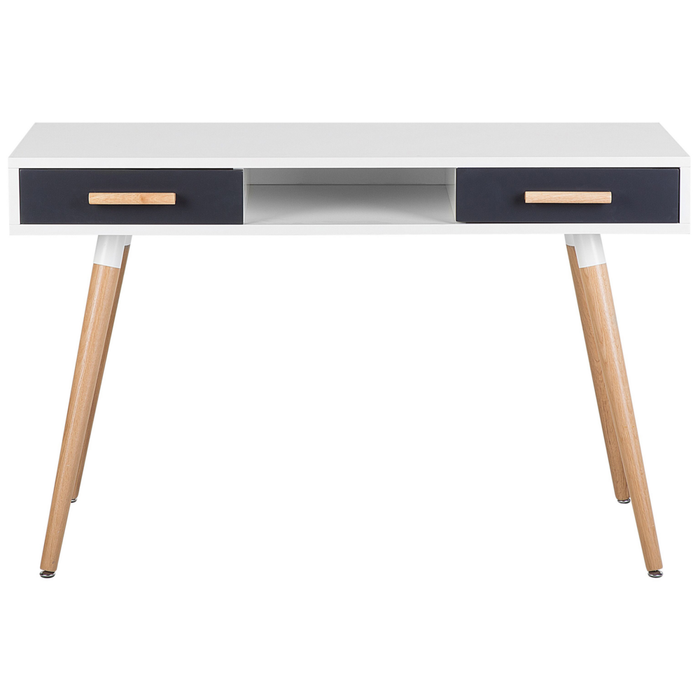 Set di mobili per ufficio libreria da scrivania in MDF bianco grigio home office minimalista