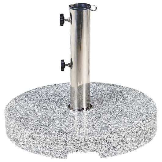 Base per ombrellone in granito color nero 45 cm terrazzo giardino esterno metallo robusto