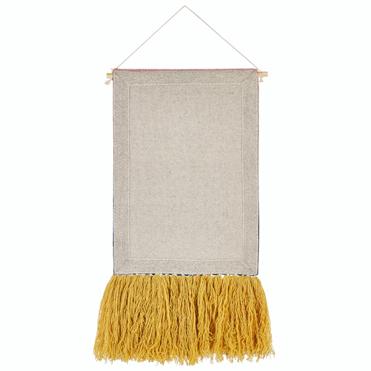 Decorazione da parete cotone multicolore con nappe motivo geometrico stile boho soggiorno camera da letto