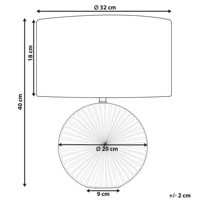 Lampada da tavolo in ceramica lino grigio bianco base 40 cm paralume in tessuto scrivania classica