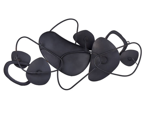 Decorazione da parete in metallo oro e marrone 88 x 50 cm motivo geometrico soggiorno camera da letto