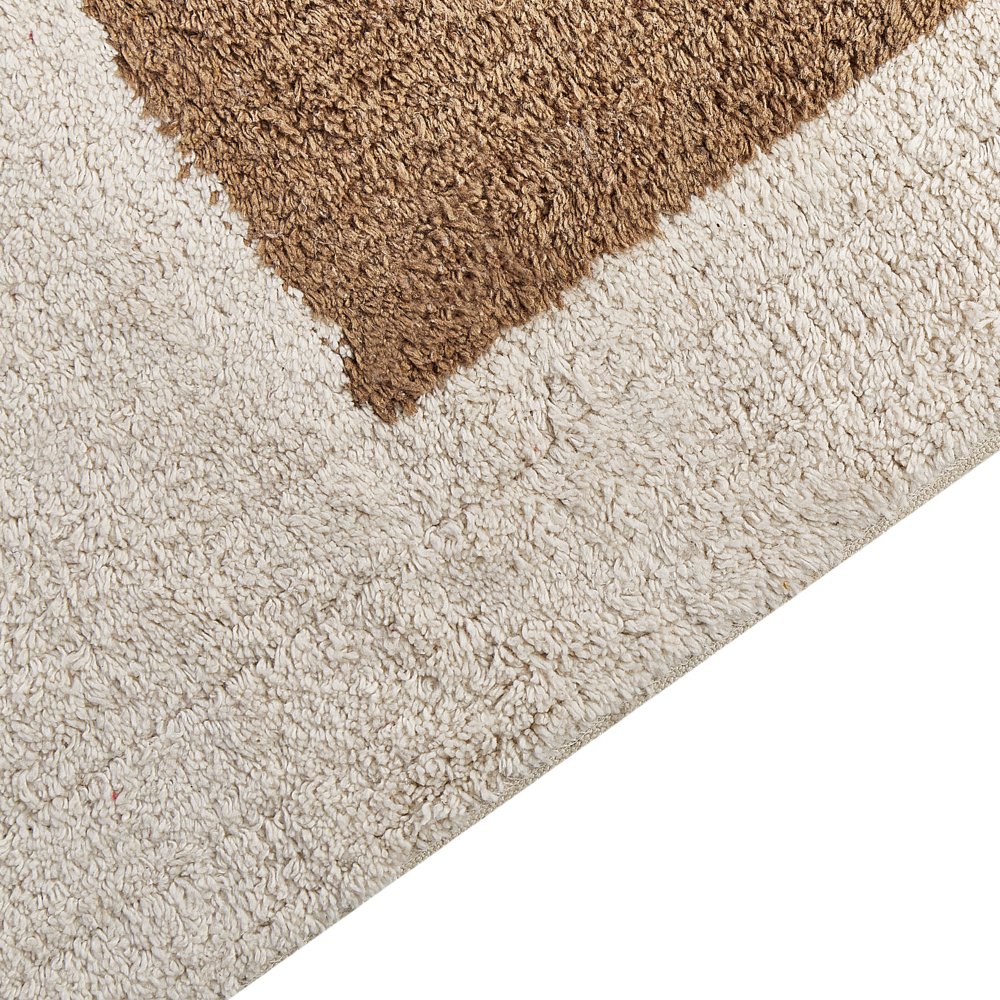 Tappeto in cotone nappe multicolore 140 x 200 cm soggiorno camera da letto