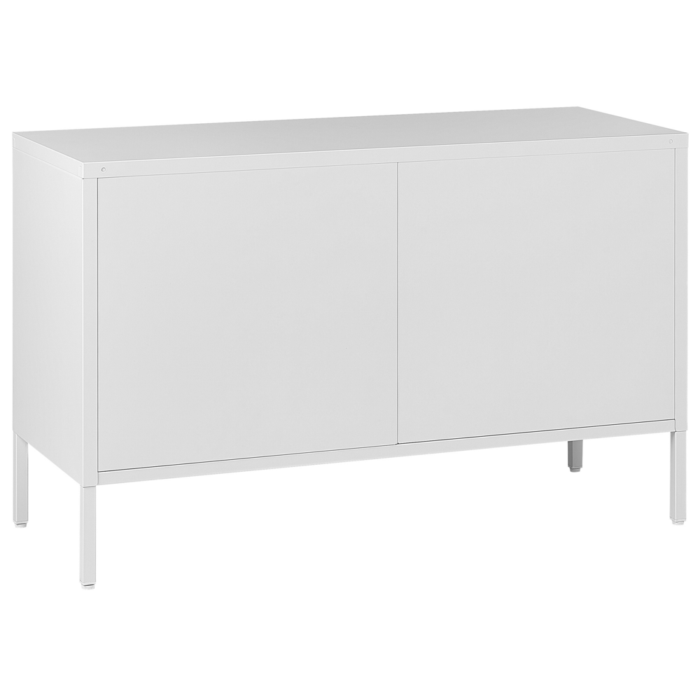 Credenza a 2 ante in acciaio bianco Mobili per ufficio a casa Ripiani per gambe Design industriale