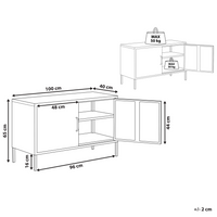 Credenza a 2 ante in acciaio bianco Mobili per ufficio a casa Ripiani per gambe Design industriale