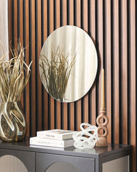 Specchio da parete rotondo senza cornice argento ø 50 bagno soggiorno camera da letto