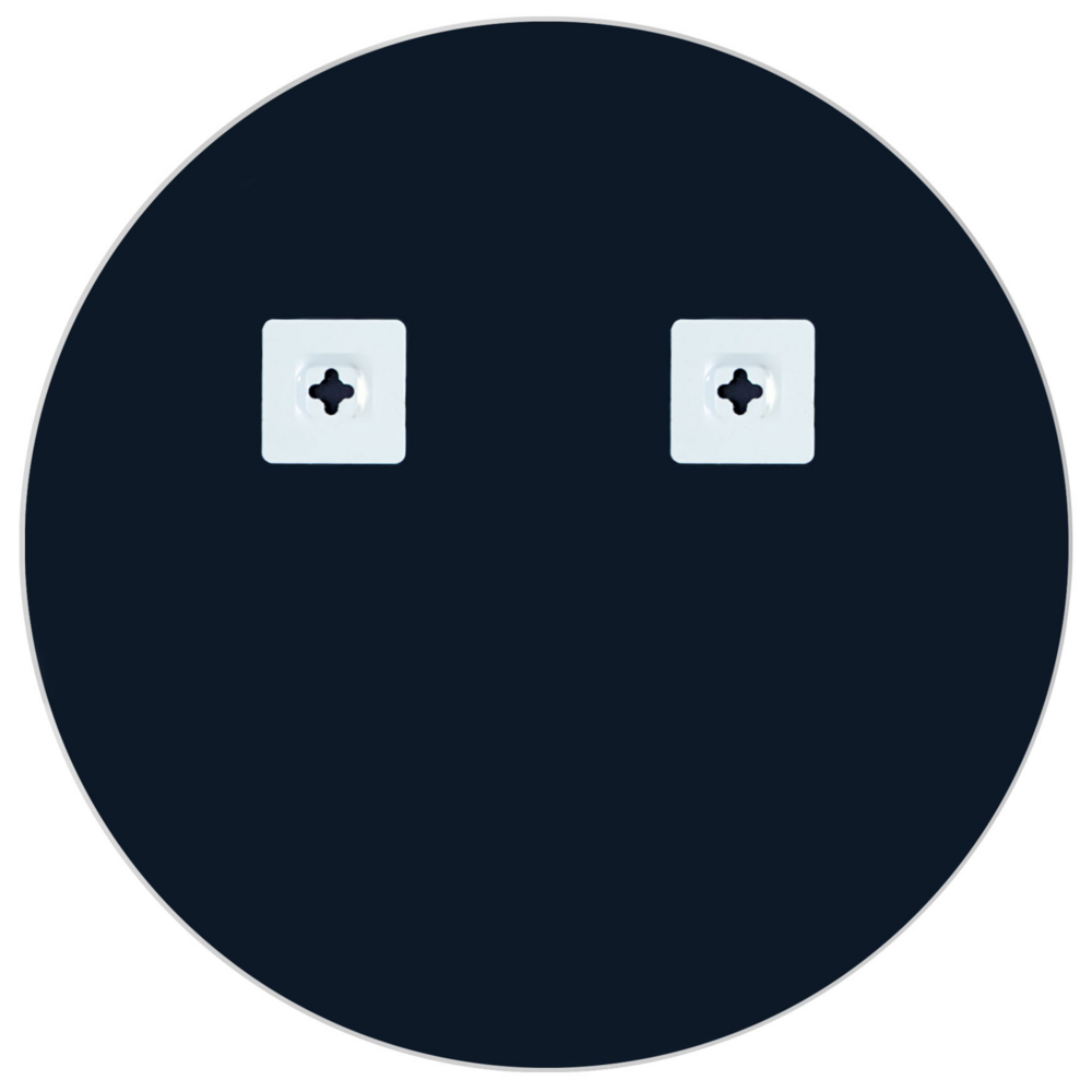 Specchio da parete rotondo senza cornice argento ø 50 bagno soggiorno camera da letto