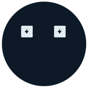 Specchio da parete rotondo senza cornice argento ø 50 bagno soggiorno camera da letto