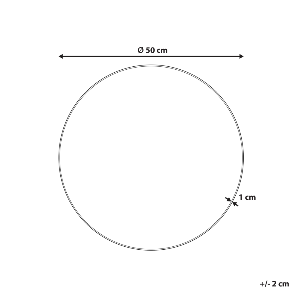 Specchio da parete rotondo senza cornice argento ø 50 bagno soggiorno camera da letto