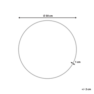 Specchio da parete rotondo senza cornice argento ø 50 bagno soggiorno camera da letto