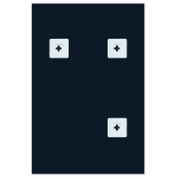 Specchio da parete rettangolare senza cornice argento 40 x 60 cm bagno soggiorno camera da letto