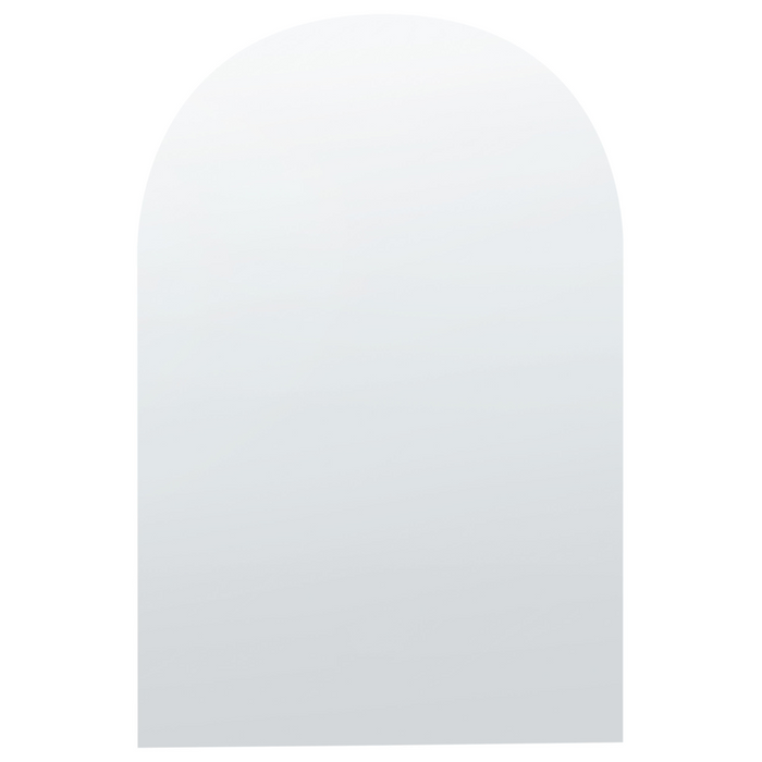Specchio da parete a forma di arco senza cornice argento 70 x 75 cm camera da letto bagno soggiorno