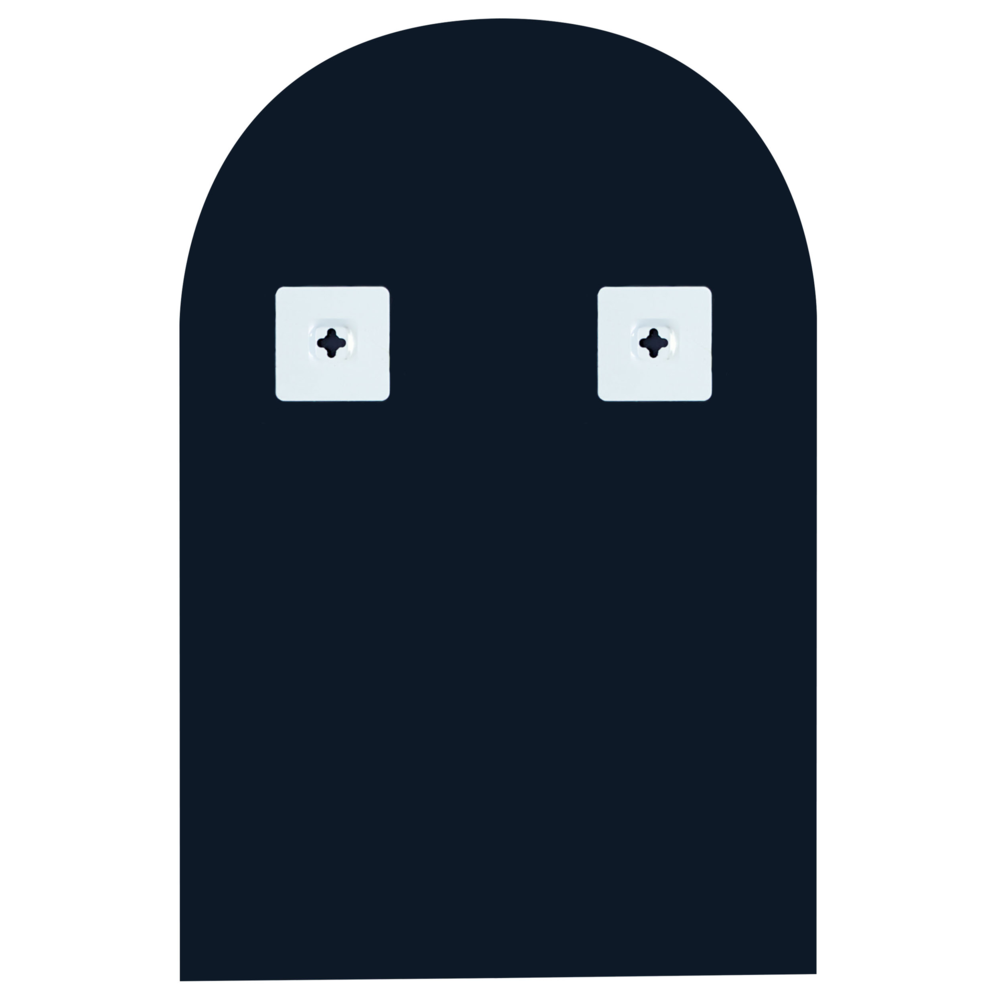 Specchio da parete a forma di arco senza cornice argento 70 x 75 cm camera da letto bagno soggiorno