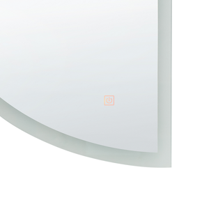 Specchio led da parete ovale ø 80 cm moderno contemporaneo mobile bagno trucco camera da letto