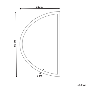 Specchio led da parete ovale ø 80 cm moderno contemporaneo mobile bagno trucco camera da letto