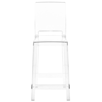 Set di 2 sgabelli da bar plastica trasparente sedie da bar sedia alta cucina moderno