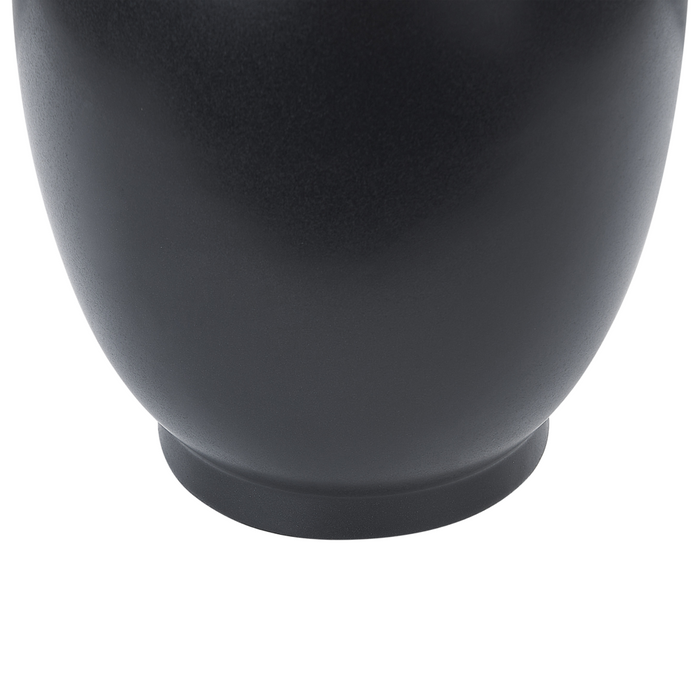 Vaso per fiori da tavolo in porcellana decorativa moderna scultura nero