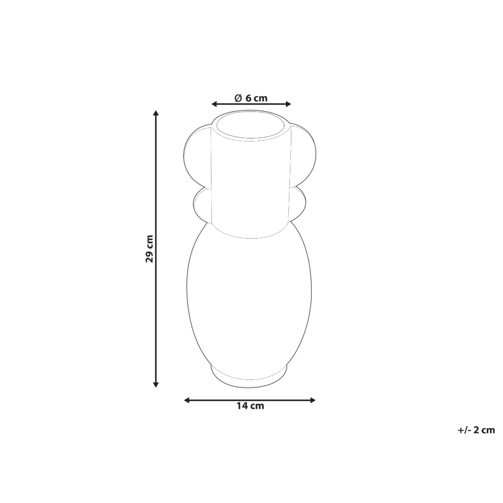 Vaso per fiori da tavolo in porcellana decorativa moderna scultura nero