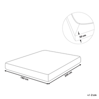 Lenzuolo con angoli cotone grigio scuro 180 x 200 cm con bordi elastici modello classico a tinta unita camera da letto classica