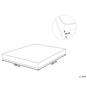 Lenzuolo con angoli cotone verde 200 x 200 cm con bordi elastici modello classico a tinta unita camera da letto classica