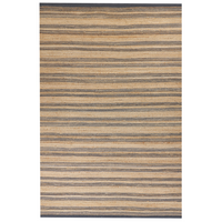 Tappeto in iuta e cotone beige e grigio 160 x 230 cm fatto a mano camera da letto soggiorno